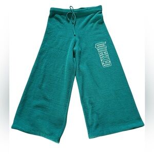 Wicked by Paul Tazewell Wide Leg Lounge PJ Pants Emerald Green SZ XXS